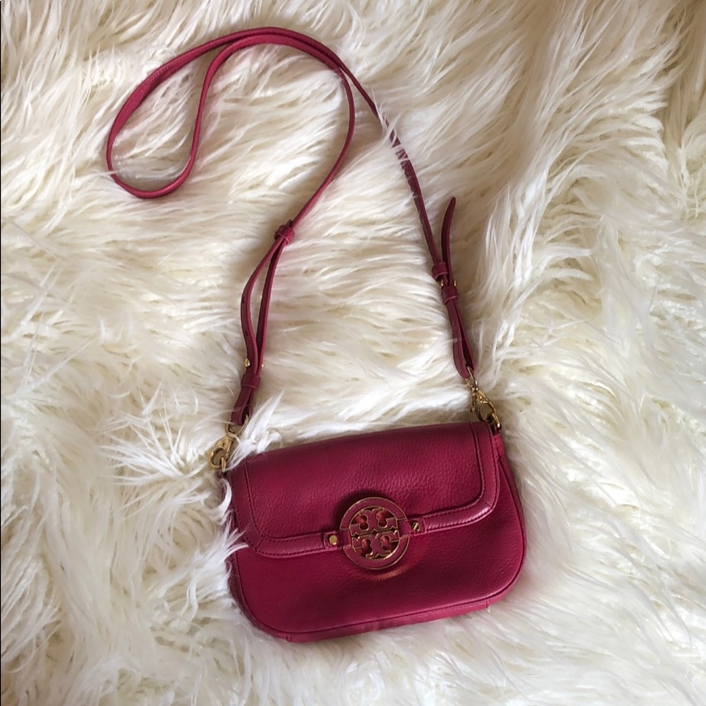 Tory Burch pink Amanda mini bag